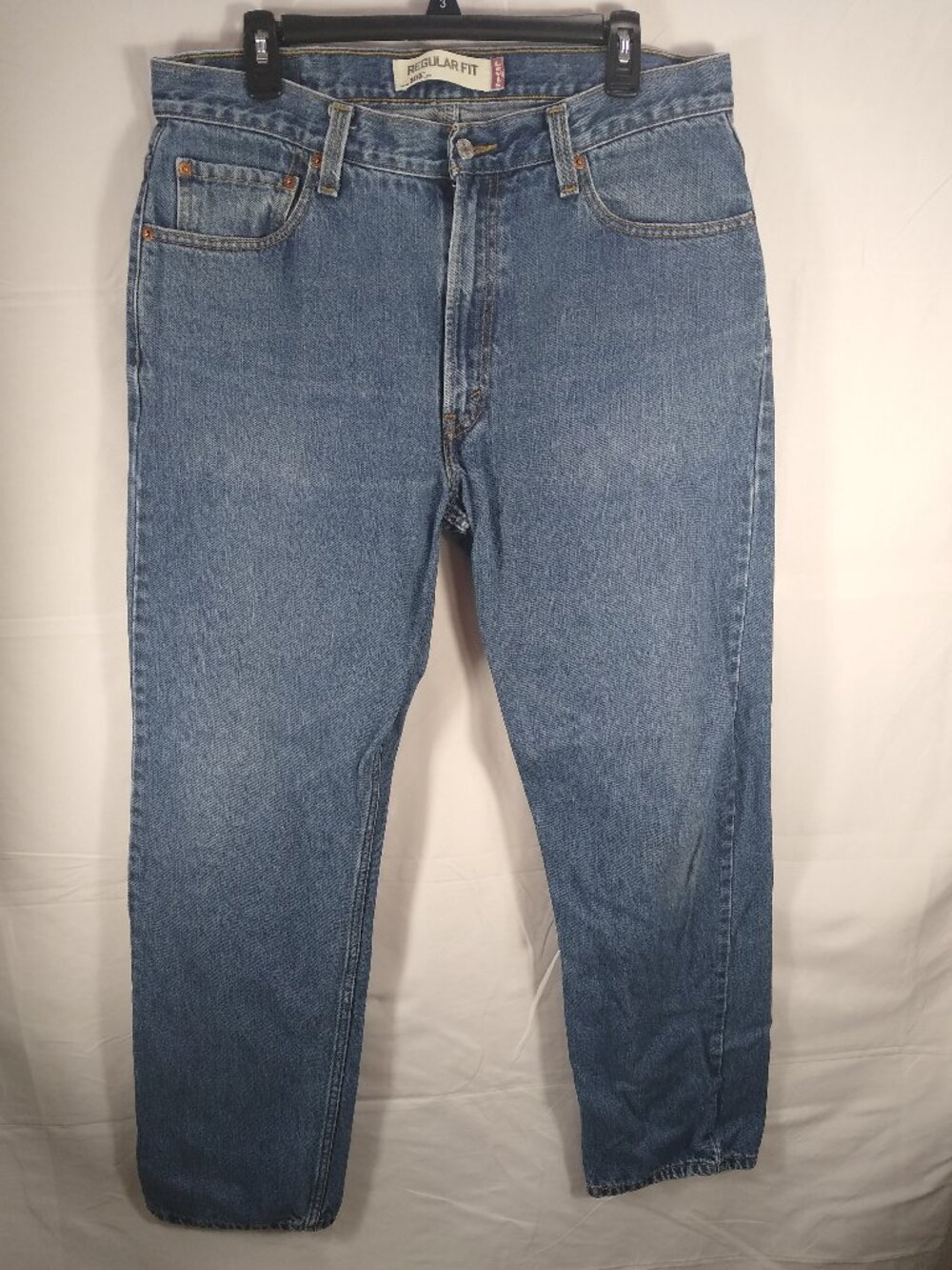 Men’s Levi Strauss & Co. 505 Jeans W36x34 Blue Denim Regular Fit Pre-Owned